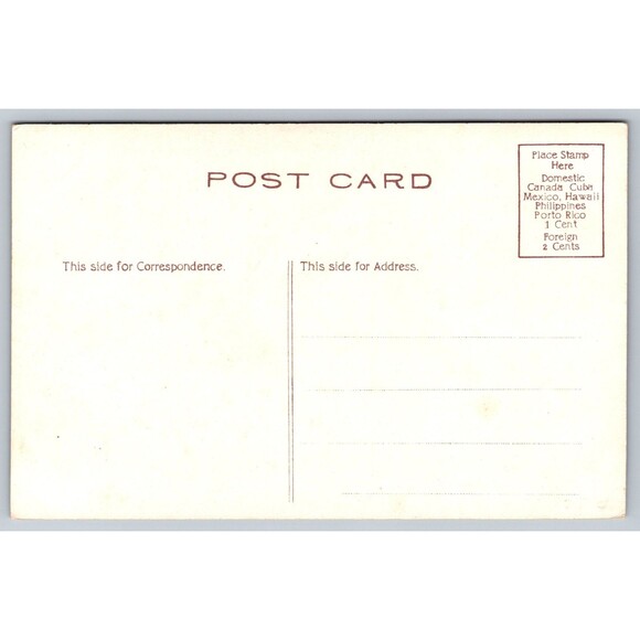 Postcard Illinois Rock Island Government Bridge at Night Full Moon c1910s Unpost - Picture 2 of 2